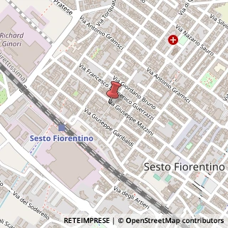 Mappa Via Giuseppe Mazzini, 117, 50019 Sesto Fiorentino, Firenze (Toscana)