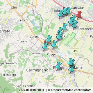 Mappa Strada Statale Pistoiese, 59011 Seano PO, Italia (2.35789)