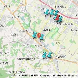 Mappa Via Thomas Alva Edison, 59011 Carmignano PO, Italia (2.325)