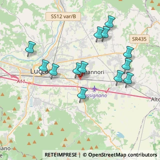 Mappa Via della Chiesa Tassignano, 55012 Capannori LU, Italia (3.99923)