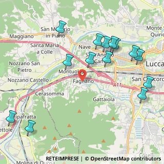 Mappa Via Comuni d'Europa, 55100 Lucca LU, Italia (2.56429)