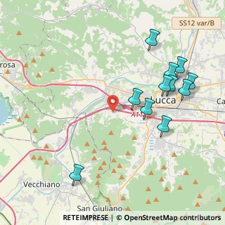 Mappa Via Comuni d'Europa, 55100 Lucca LU, Italia (4.62)
