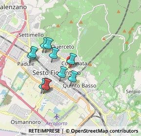 Mappa Via Manfredo Fanti, 50019 Sesto Fiorentino FI, Italia (1.61)
