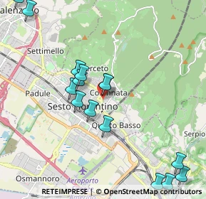 Mappa Via Manfredo Fanti, 50019 Sesto Fiorentino FI, Italia (2.34133)