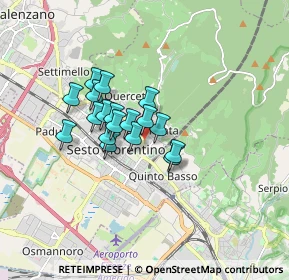 Mappa Via Manfredo Fanti, 50019 Sesto Fiorentino FI, Italia (1.17444)