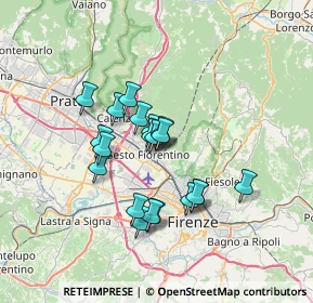 Mappa Via Manfredo Fanti, 50019 Sesto Fiorentino FI, Italia (5.494)