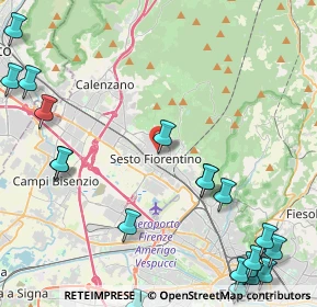 Mappa Galleria Fosco Giacchetti, 50019 Sesto Fiorentino FI, Italia (6.507)