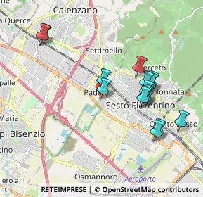 Mappa Via Bruno Sarri, 50019 Sesto Fiorentino FI, Italia (1.90333)