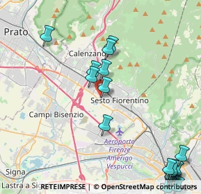 Mappa Via Bruno Sarri, 50019 Sesto Fiorentino FI, Italia (5.83706)