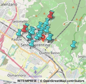 Mappa Via XXVIII Settembre, 50019 Sesto Fiorentino FI, Italia (1.321)