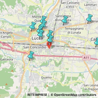 Mappa Via Enrico Squaglia, 55100 Lucca LU, Italia (2.06583)