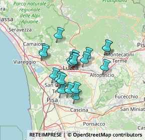 Mappa Via Lorenzo Nottolini, 55100 Lucca LU, Italia (9.4415)