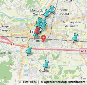 Mappa Via Lorenzo Nottolini, 55100 Lucca LU, Italia (1.62)