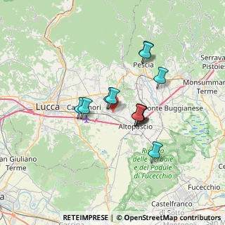 Mappa Via 55016, 55016 Porcari LU, Italia (5.42333)