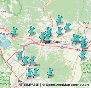 Mappa Via Bonagiunta Urbiciani, 55100 Lucca LU, Italia (8.7205)