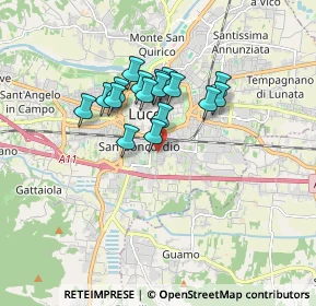 Mappa Via Bonagiunta Urbiciani, 55100 Lucca LU, Italia (1.31529)
