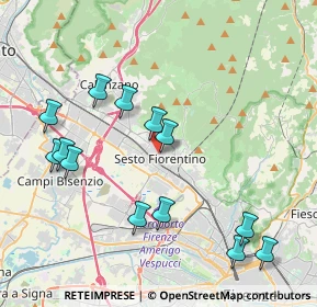 Mappa Via Alessandro Manzoni, 50019 Sesto Fiorentino FI, Italia (4.46)