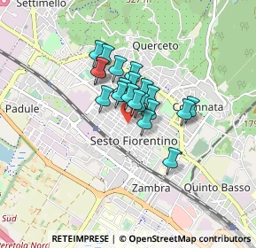 Mappa Via Alessandro Manzoni, 50019 Sesto Fiorentino FI, Italia (0.528)