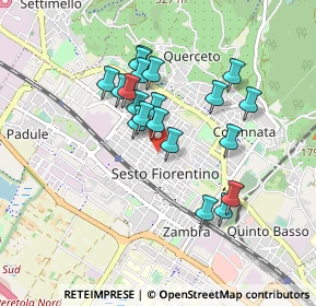 Mappa Via Alessandro Manzoni, 50019 Sesto Fiorentino FI, Italia (0.7615)