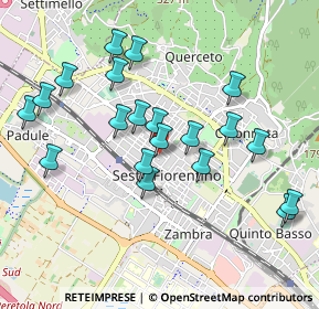 Mappa Via Alessandro Manzoni, 50019 Sesto Fiorentino FI, Italia (0.972)