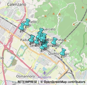 Mappa Via Alessandro Manzoni, 50019 Sesto Fiorentino FI, Italia (0.97533)