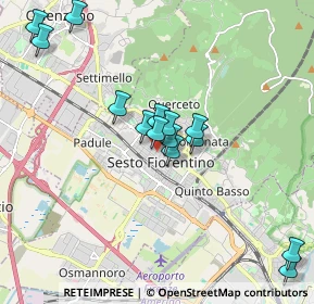 Mappa Via Alessandro Manzoni, 50019 Sesto Fiorentino FI, Italia (1.84786)