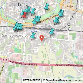 Mappa Via Tempietto, 55100 Lucca LU, Italia (0.6475)