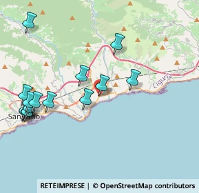 Mappa Via Aurelia di Ponente, 18018 Taggia IM, Italia (4.76333)