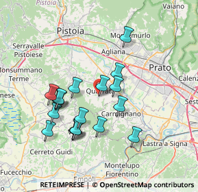 Mappa Via Folonica, 51039 Quarrata PT, Italia (6.76667)