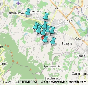 Mappa Via Folonica, 51039 Quarrata PT, Italia (1.07636)