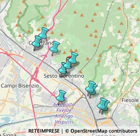 Mappa Via Ponte Al Buco nr, 50019 Sesto Fiorentino FI, Italia (3.43538)