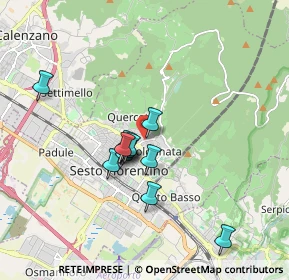 Mappa Via Ponte Al Buco nr, 50019 Sesto Fiorentino FI, Italia (1.4275)
