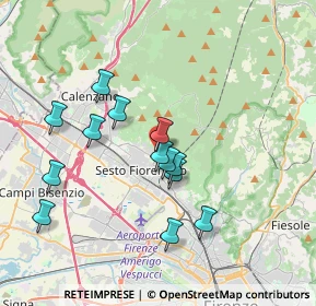 Mappa Via Ginori, 50019 Sesto Fiorentino FI, Italia (3.45846)