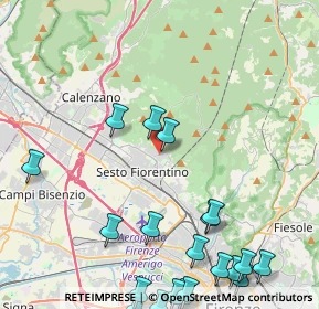 Mappa Via Ginori, 50019 Sesto Fiorentino FI, Italia (6.176)