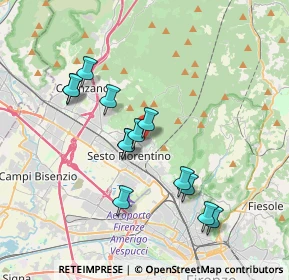 Mappa Via Ginori, 50019 Sesto Fiorentino FI, Italia (3.48462)