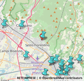 Mappa Via Ginori, 50019 Sesto Fiorentino FI, Italia (6.568)