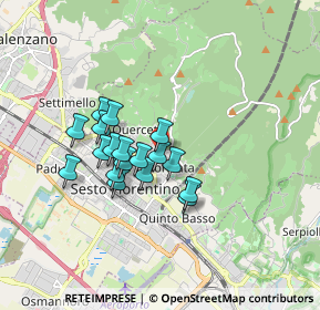 Mappa Via Ginori, 50019 Sesto Fiorentino FI, Italia (1.34278)