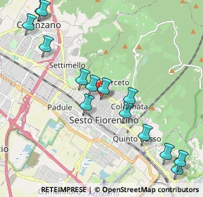 Mappa Piazza Lorenzo Ghiberti, 50019 Sesto Fiorentino FI, Italia (2.40786)