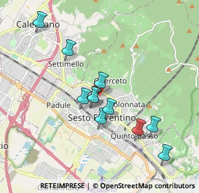 Mappa Piazza Lorenzo Ghiberti, 50019 Sesto Fiorentino FI, Italia (1.70727)