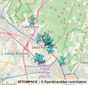 Mappa Piazza Lorenzo Ghiberti, 50019 Sesto Fiorentino FI, Italia (2.35167)