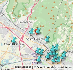Mappa Piazza Lorenzo Ghiberti, 50019 Sesto Fiorentino FI, Italia (5.45611)