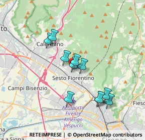 Mappa Piazza Lorenzo Ghiberti, 50019 Sesto Fiorentino FI, Italia (3.14364)