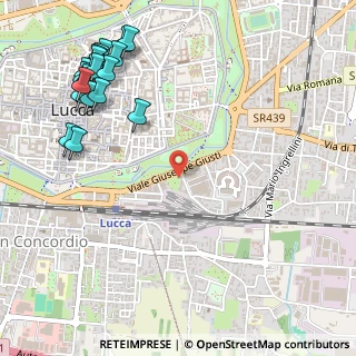 Mappa Viale Giuseppe Giusti, 55100 Lucca LU, Italia (0.748)