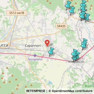 Mappa SP 6 Lucchese - Romana, 55016 Porcari LU, Italia (7.05071)
