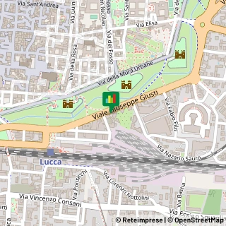 Mappa Viale Giuseppe Giusti, 451, 55100 Lucca, Lucca (Toscana)