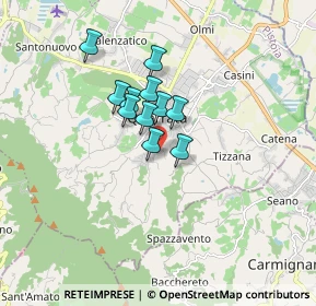 Mappa Via Salvador Allende, 51039 Quarrata PT, Italia (1.13545)