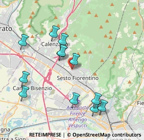 Mappa Viale Provinciale Pratese, 50019 Sesto Fiorentino FI, Italia (4.10583)