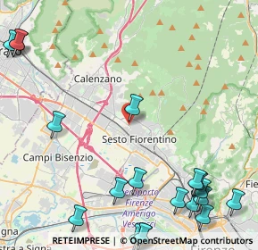 Mappa Viale Provinciale Pratese, 50019 Sesto Fiorentino FI, Italia (6.565)