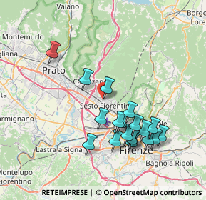 Mappa Viale Provinciale Pratese, 50019 Sesto Fiorentino FI, Italia (7.58632)