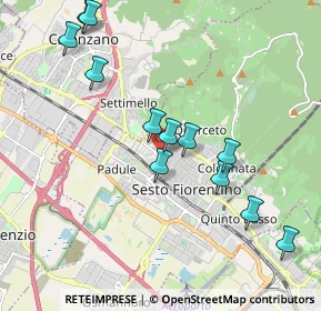 Mappa Viale Provinciale Pratese, 50019 Sesto Fiorentino FI, Italia (2.06667)